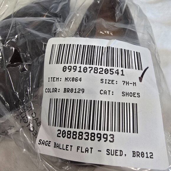 Madewell Mylie Ballet Flat Dark Carob Brown Suede Women's Sizes NEW Classic - Picture 9 of 10